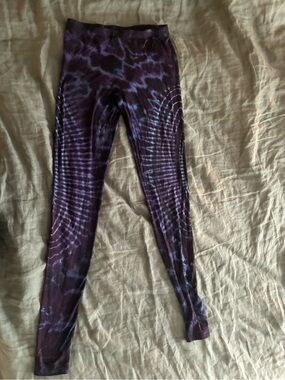 Katmandu Purple Tie-Dye Leggings bamboo viscose one size